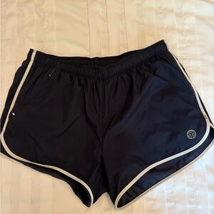 Tory Sport Navy and White Athletic Shorts Lightweight Design
